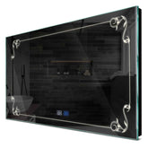 Specchio LED Rettangolare | Pulsanti touch | Funzione anti-appannamento | Luce bianca neutra - Reyze Serie Good Vibes Modello 5